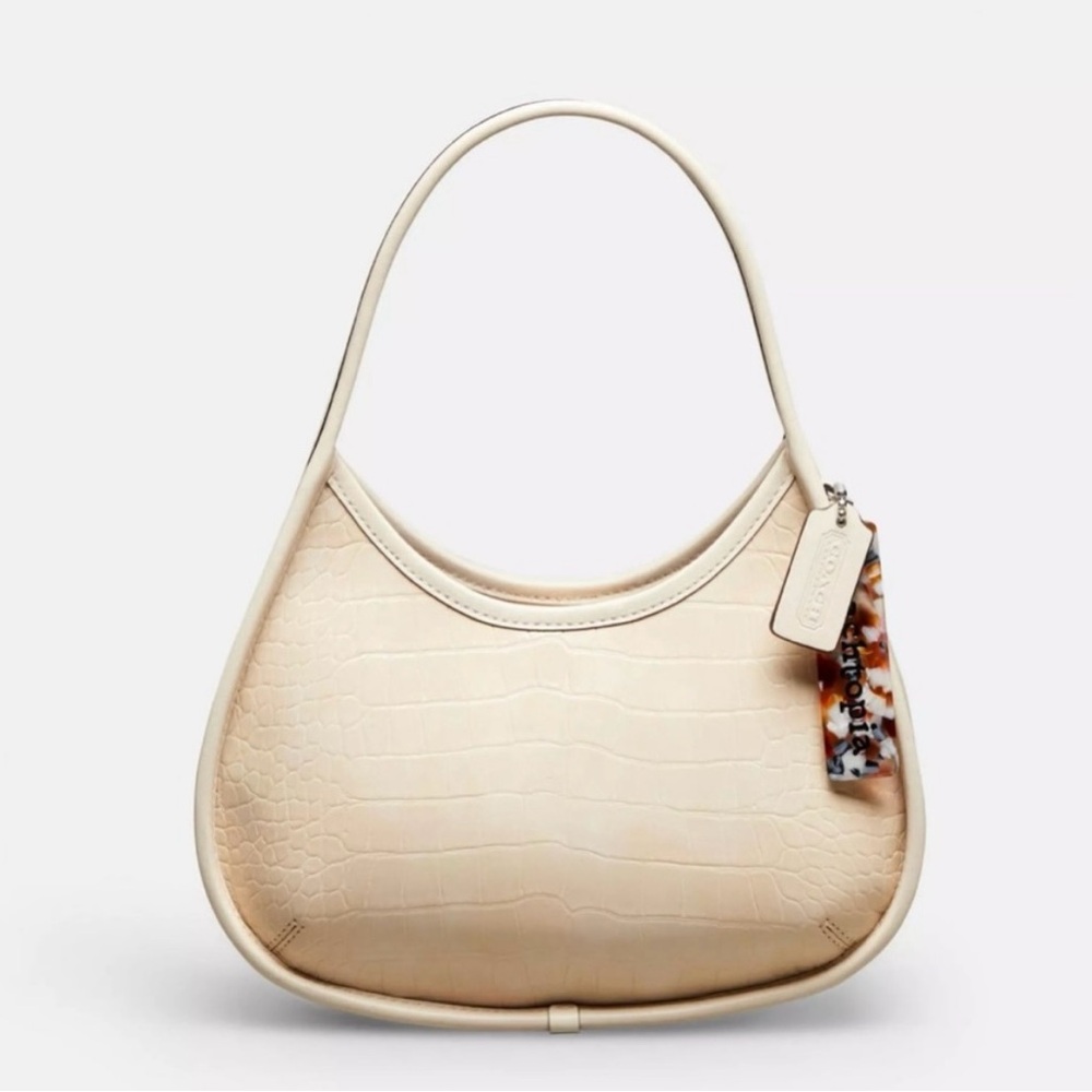 NWOT Coachtopia Ergo bag in Croc Embossed leather, leather cord holder included